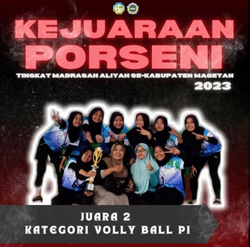 Juara 2 Kategori Volly Ball PI Kejuaraan PORSENI Se-Kabupaten Magetan