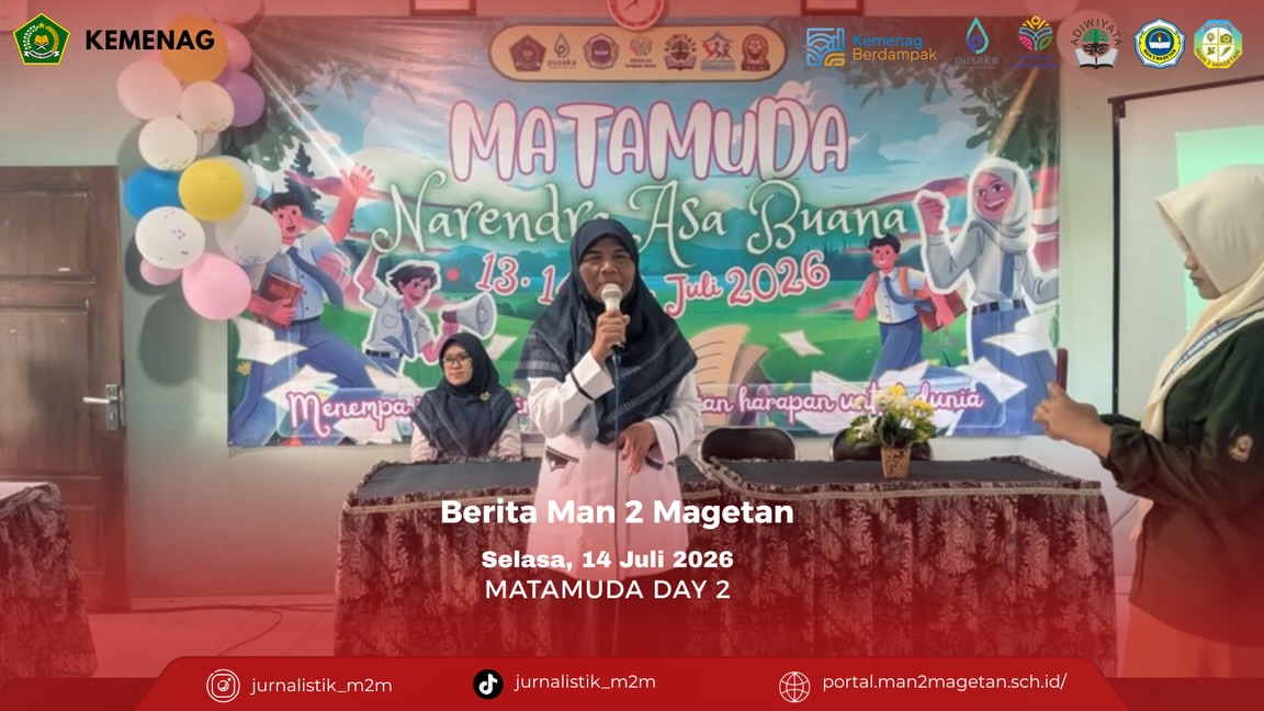 MATAMUDA DAY 2MAN 2 Magetan, Selasa, 14 Juli 2026 – Hari kedua kegiatan Masa Ta’aruf Madrasah (M