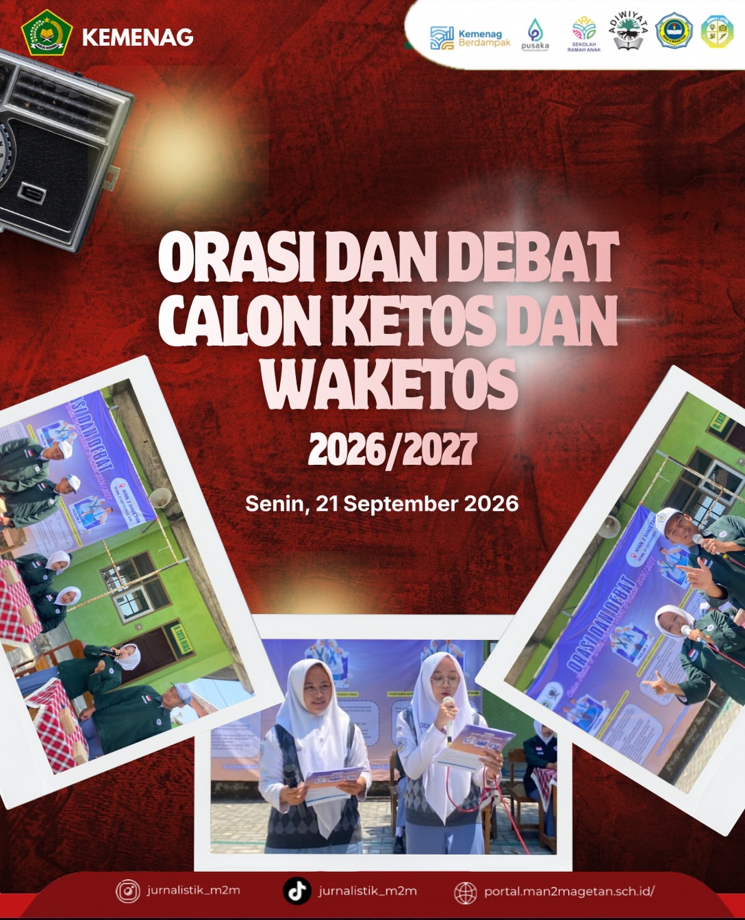 Orasi dan Debat Kandidat Ketua dan Wakil Ketua OSIS MAN 2 Magetan Periode 2026-2027MAN 2 Magetan (1)