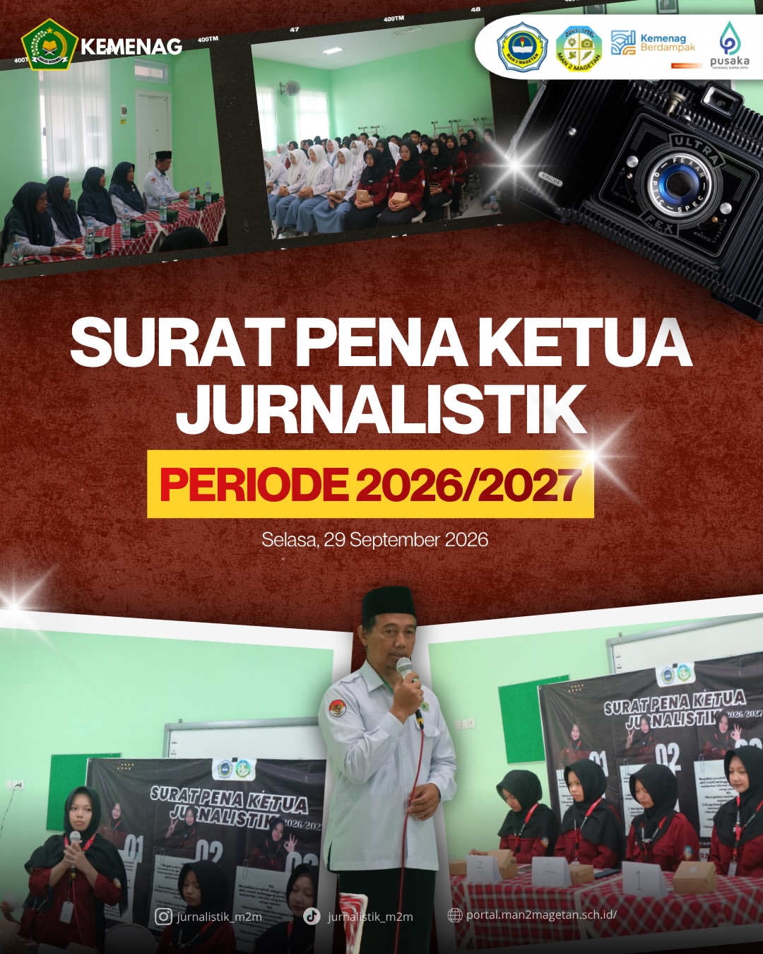 Husna Laylatuz Zahra Terpilih Jadi Ketua Jurnalistik Baru MAN 2 MagetanMAGETAN – Ekskul Jurnalis