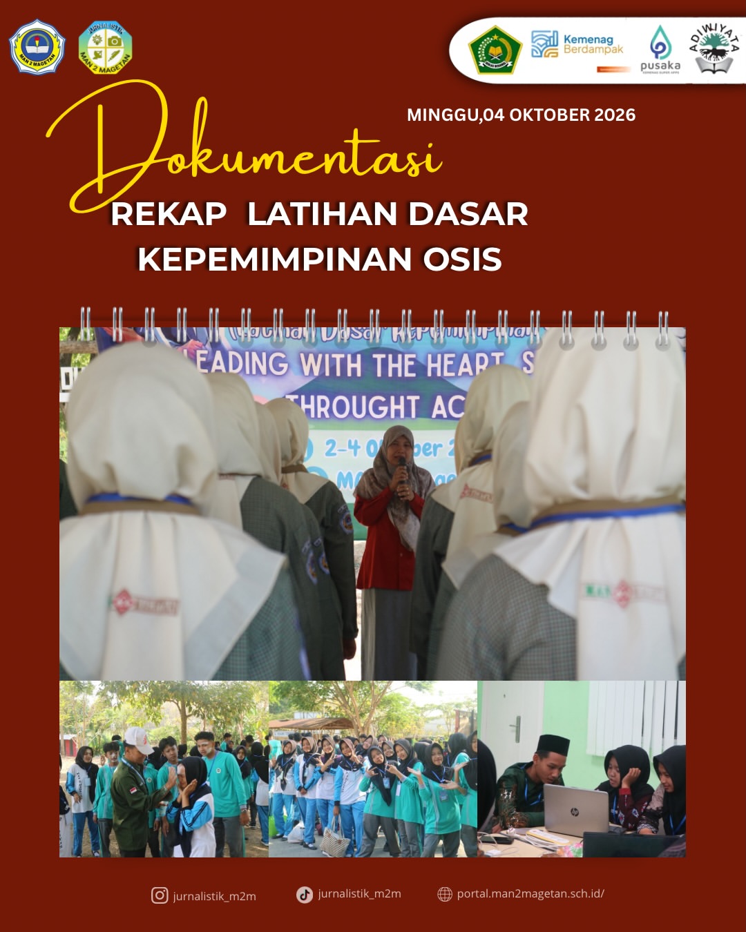 Latihan Dasar Kepemimpinan OSIS MAN 2 Magetan Periode 2026-2027MAN 2 Magetan, Jumat, 2 Oktober 2